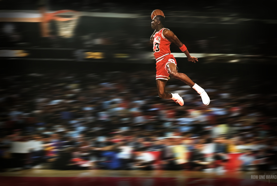 1988 Michael Jordan Free Throw Line Dunk Remix by Row One