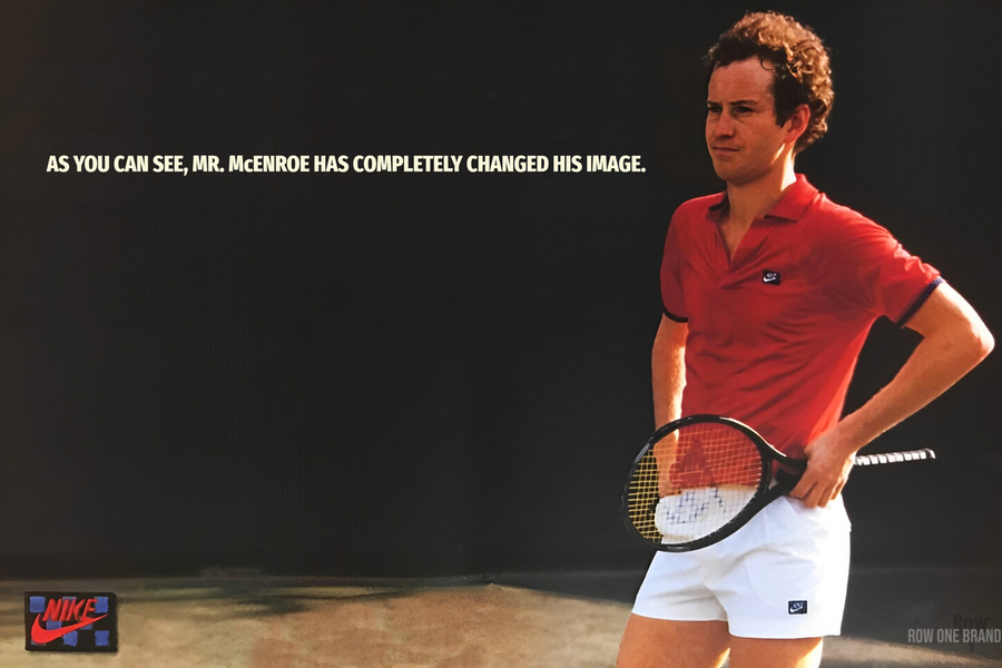 1984 John McEnroe Nike Tennis Ad by Row One Brand Wall Art