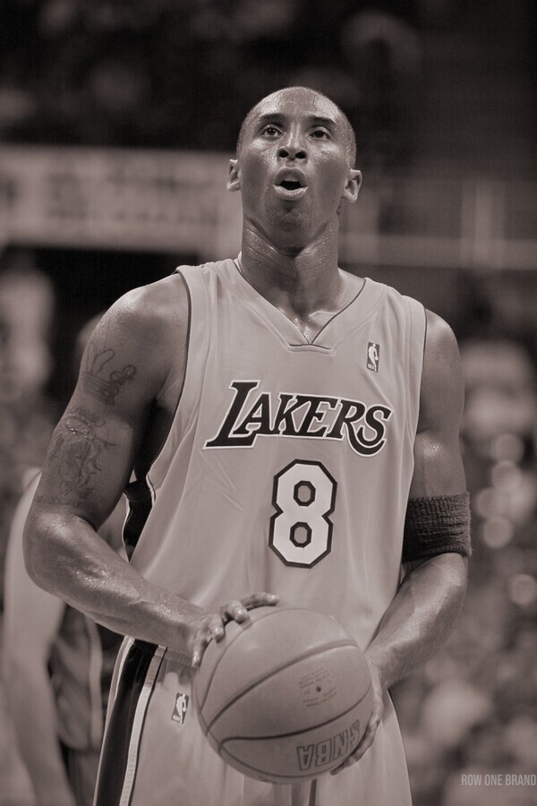 Kobe Bryant Basketball Art Print by Row One Brand Wall Art