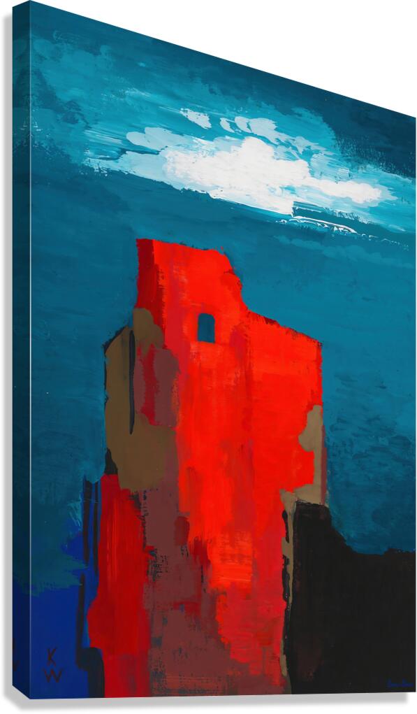 Burgruine Circa 1943 Canvas Print