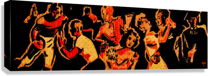 1940s college art  Canvas Print