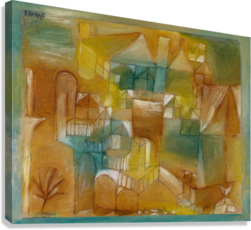 Facade Brown Green 1919 Paul Klee German 1879 Canvas Print