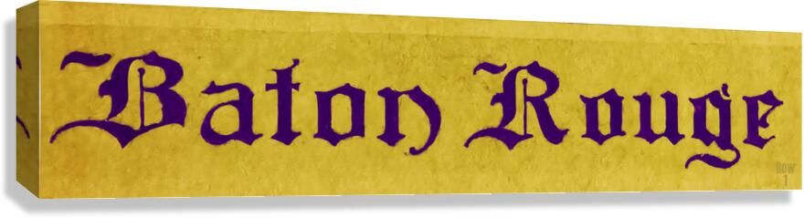 Early 1900s Baton Rouge Art Canvas Print