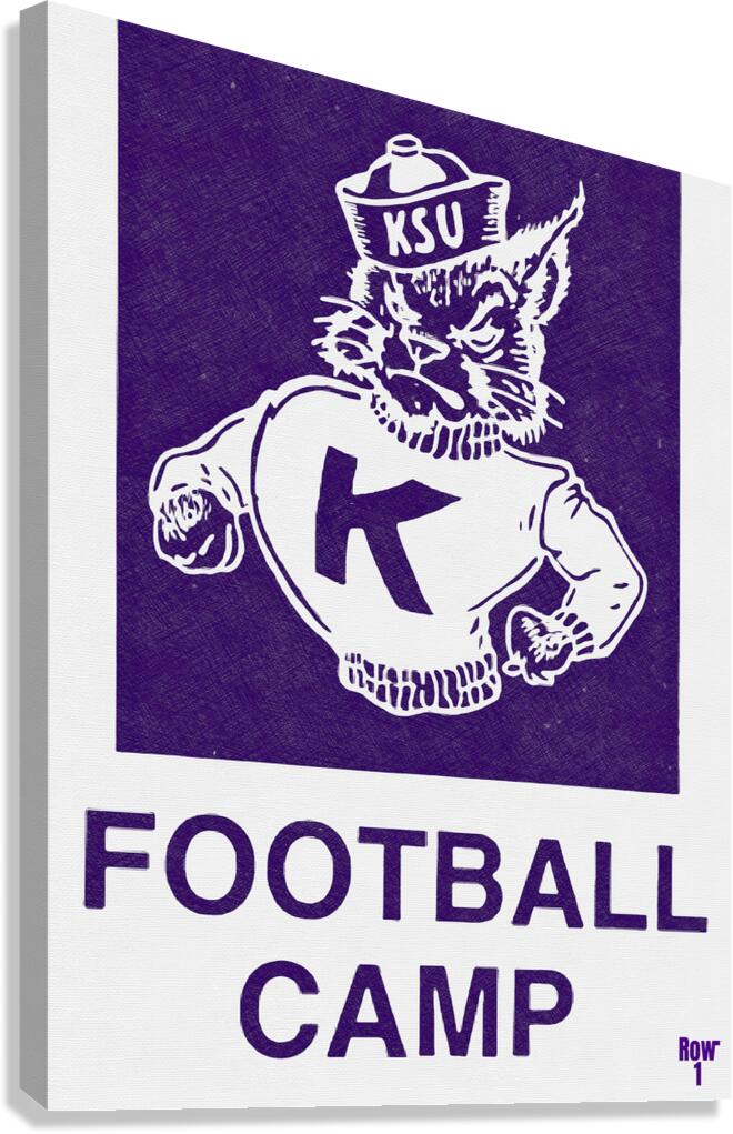 1970s ksu wildcat football camp art  Canvas Print