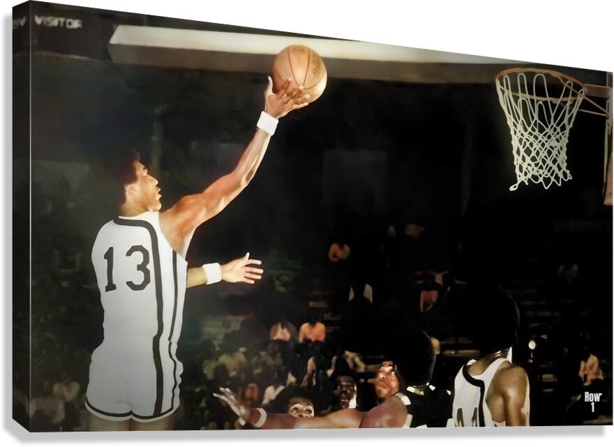 1976 southern miss basketball art Canvas Print