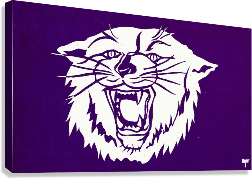 Classic Wildcat Art Canvas Print