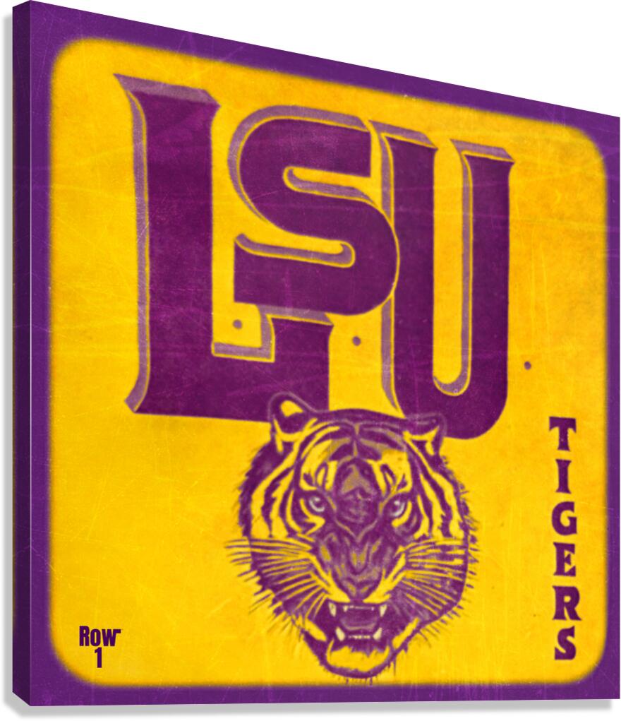 throwback lsu tigers mascot art Canvas Print