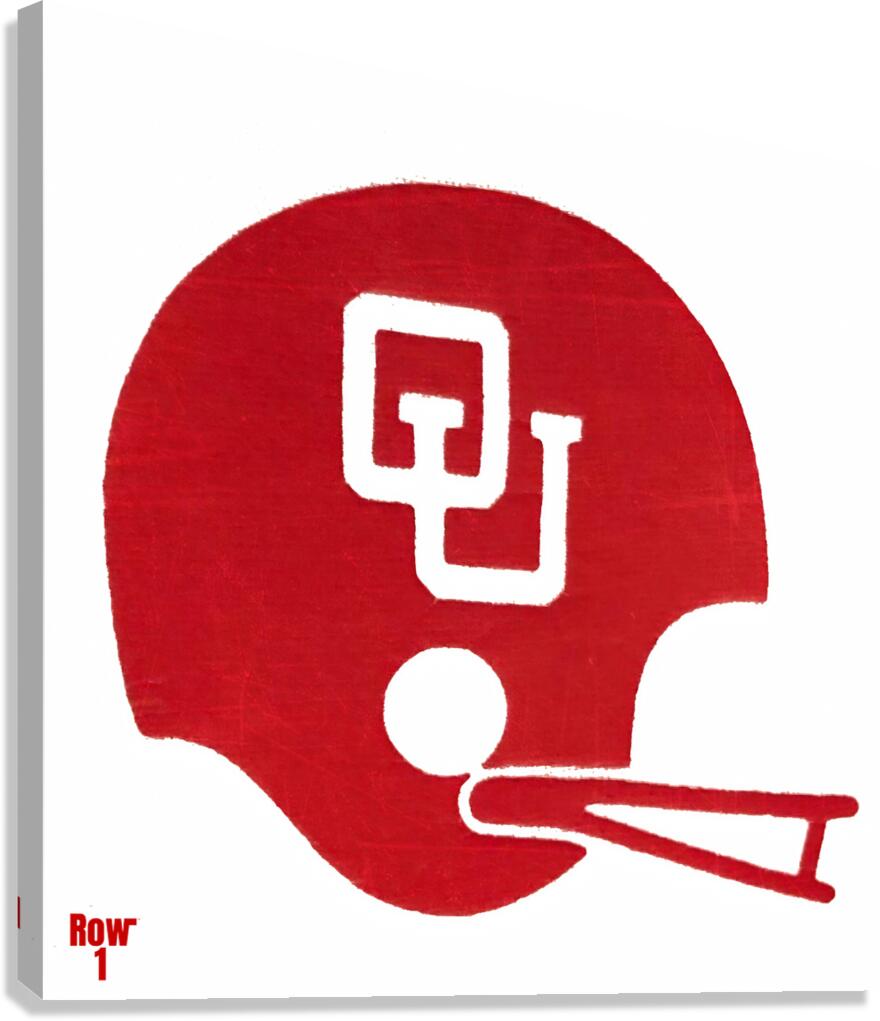 1970s oklahoma sooner football helmet art by Row One Brand Wall Art 1970s oklahoma sooner football helmet art by Row One Brand Wall Art