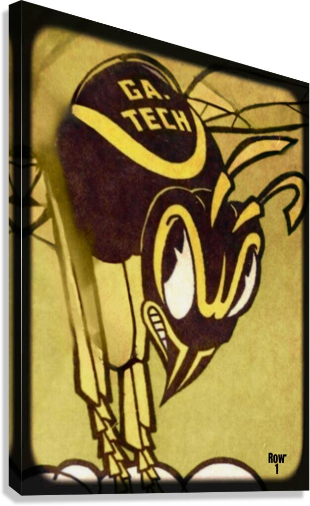 Vintage Georgia Tech Yellow Jacket Viewfinder Canvas Print