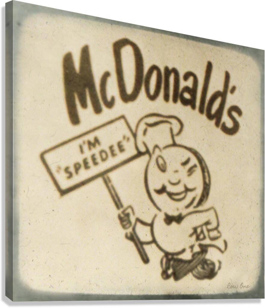 McDonalds Im Speedee Vintage Ad by Row One Brand Wall Art