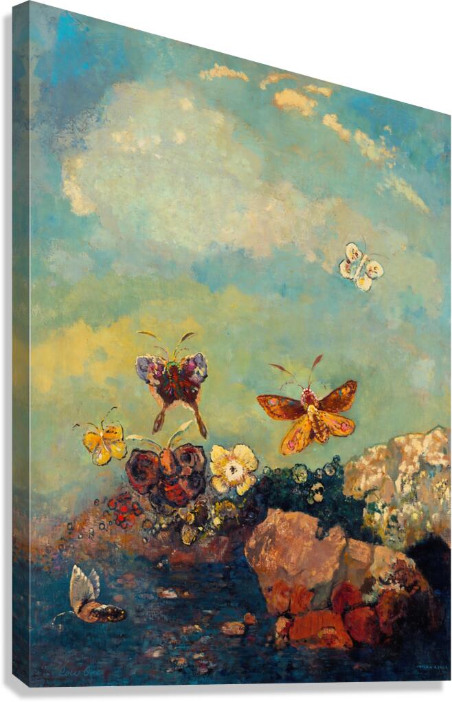 Butterflies by Redon Canvas Print