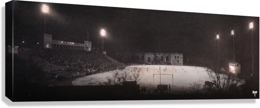 1940s Western Kentucky Night Football Game Canvas Print