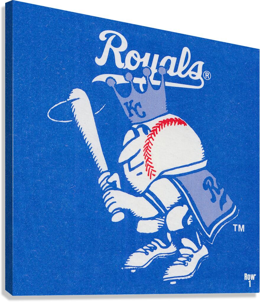 Sports Gifts for Dads | Fathers Day 2024 | 1979 Kansas City Royals Throwback Art Canvas Print
