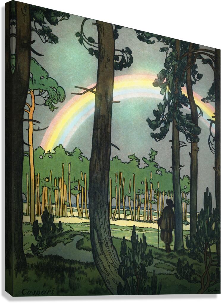 1909 Rainbow Art Canvas Print