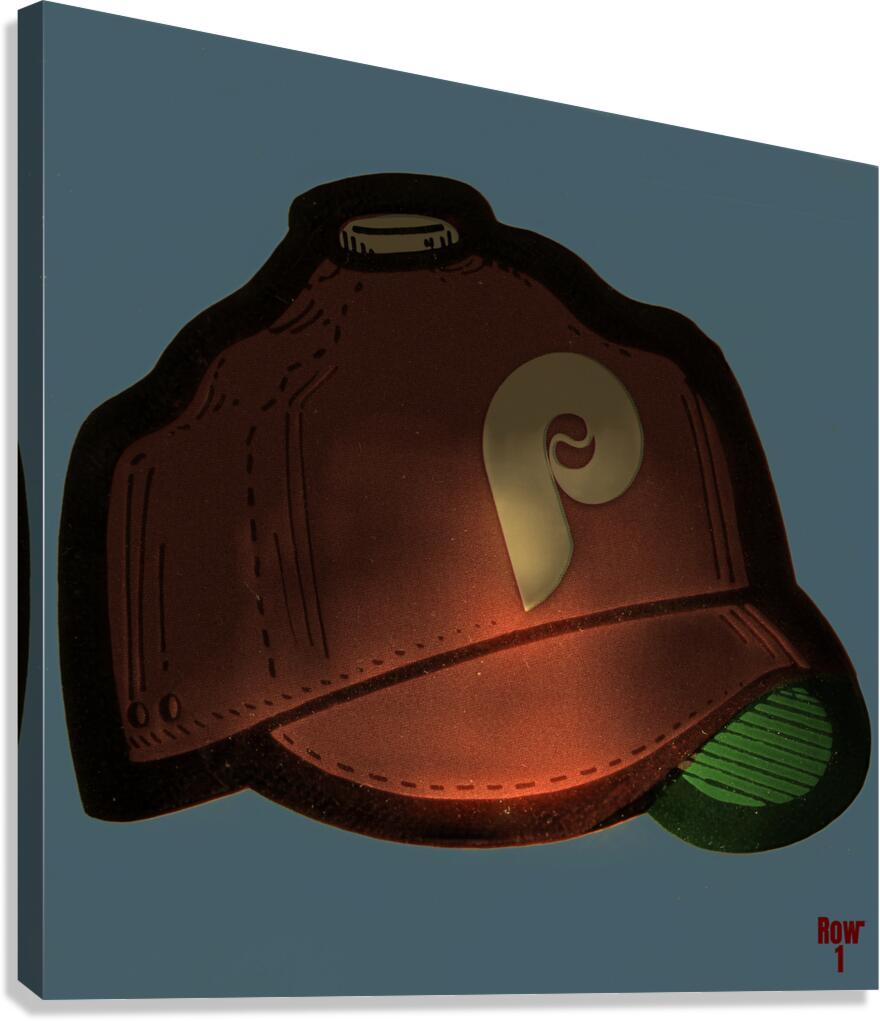 Vintage Phillies Ballcap Art Canvas Print