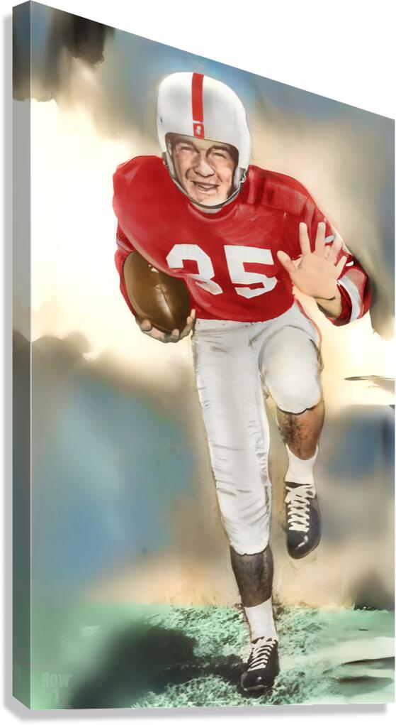 Billy Vessels Oklahoma Heisman Winner Canvas Print