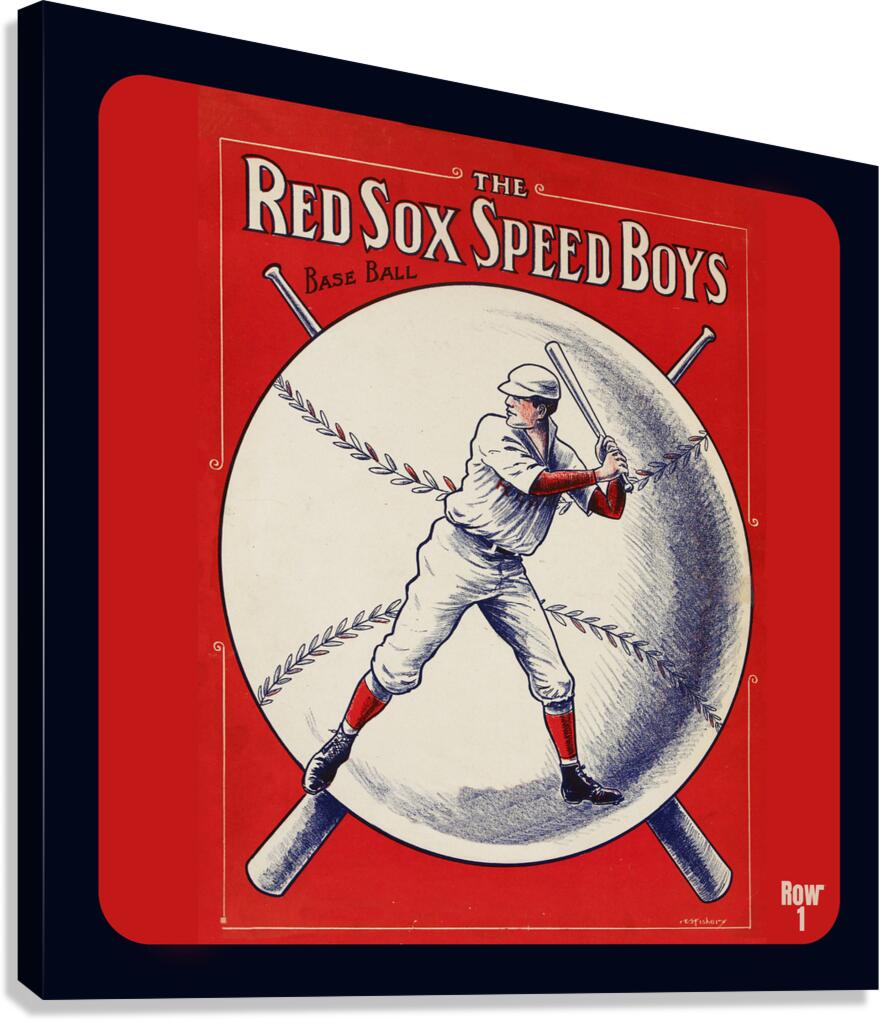 1913 Red Sox Speed Boys Art Canvas Print