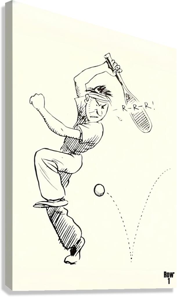 RRR Early 1900s Tennis  Canvas Print