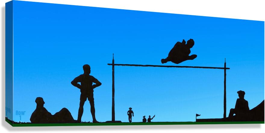 Early 1900s Track and Field Remix Art Canvas Print