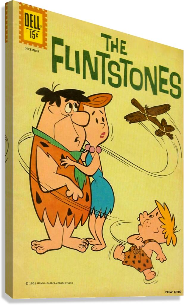 1961 The Flintstones Comic Book Cover Art Canvas Print