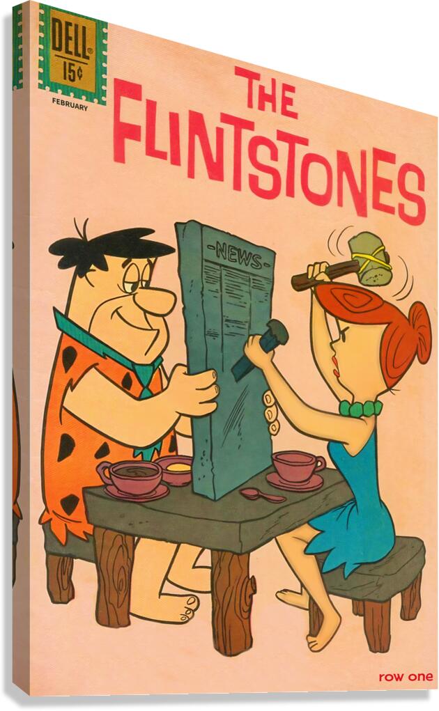 The Flintstones 1961 Cover Art Canvas Print