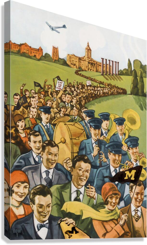 Vintage Missouri Football Gameday in Columbia Canvas Print