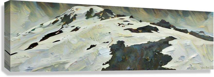 1906 mount rainier remix art Canvas Print
