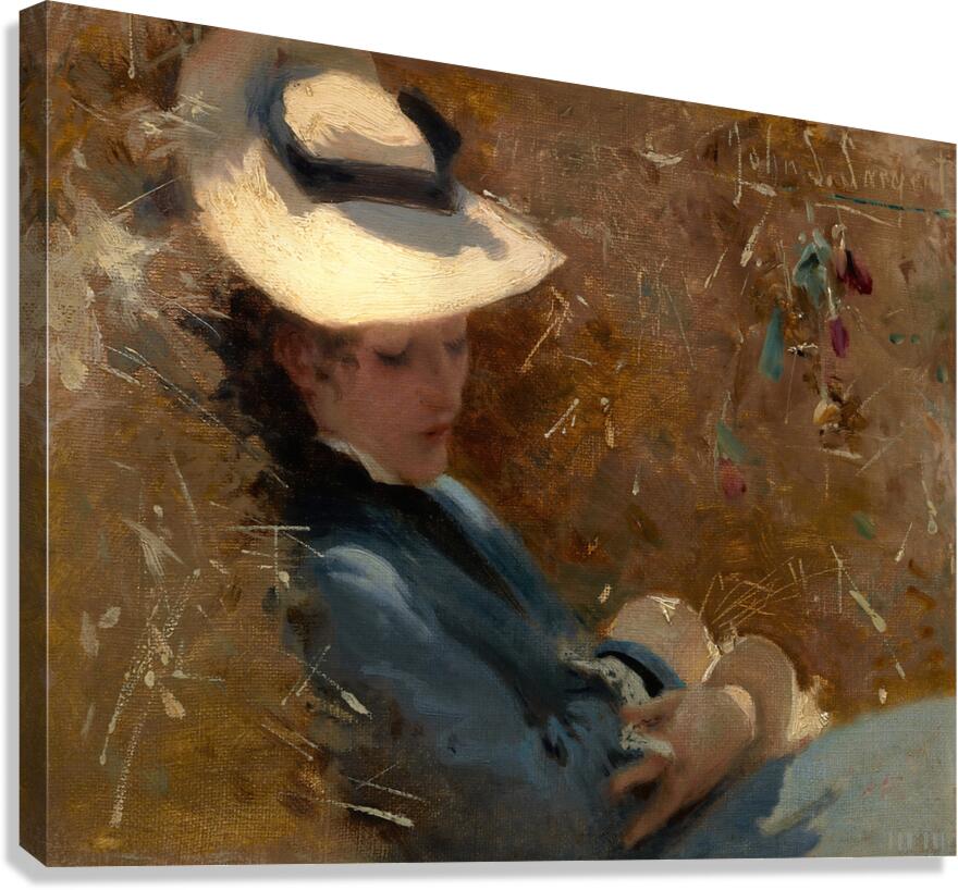 Resting C. 1875 John Singer Sargent American 1856 Canvas Print