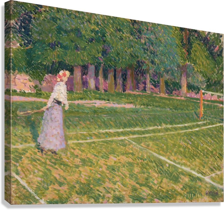 Tennis at Hertingfordbury Spencer Frederick Gore Canvas Print