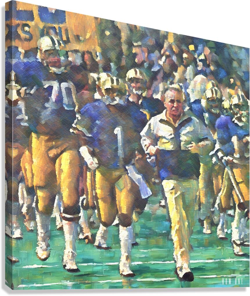 washington huskies enter the field Canvas Print