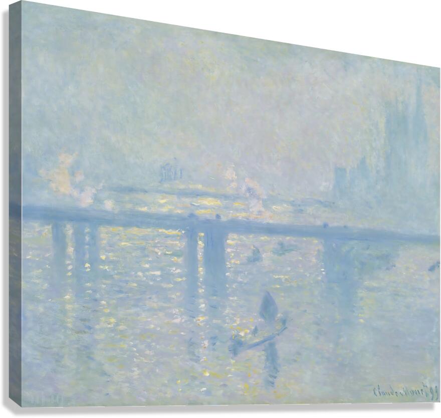 1899 Monet Charing Cross Bridge  Canvas Print