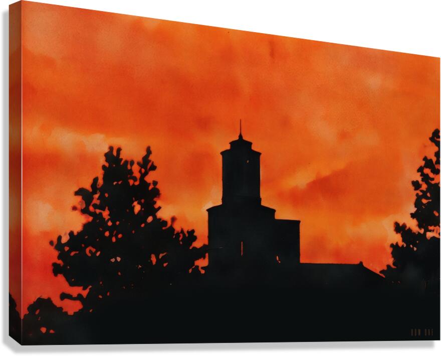 1970s West Lafayette Sunset Canvas Print