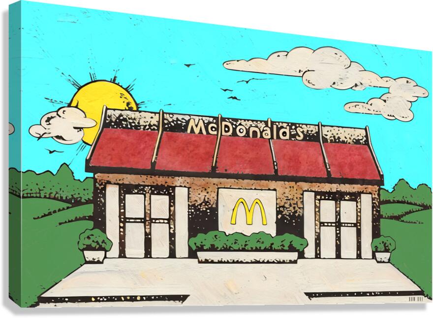 1970s mcdonalds art by Row One Brand Wall Art