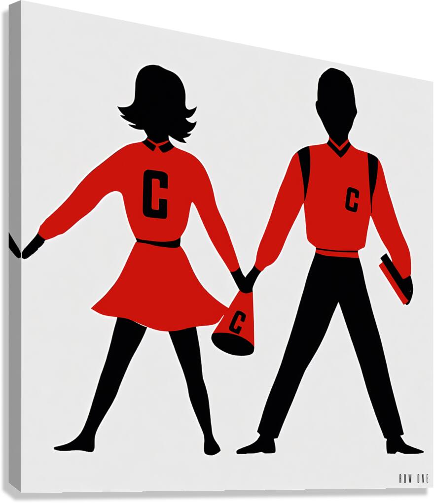 1960s Cheer Art Canvas Print