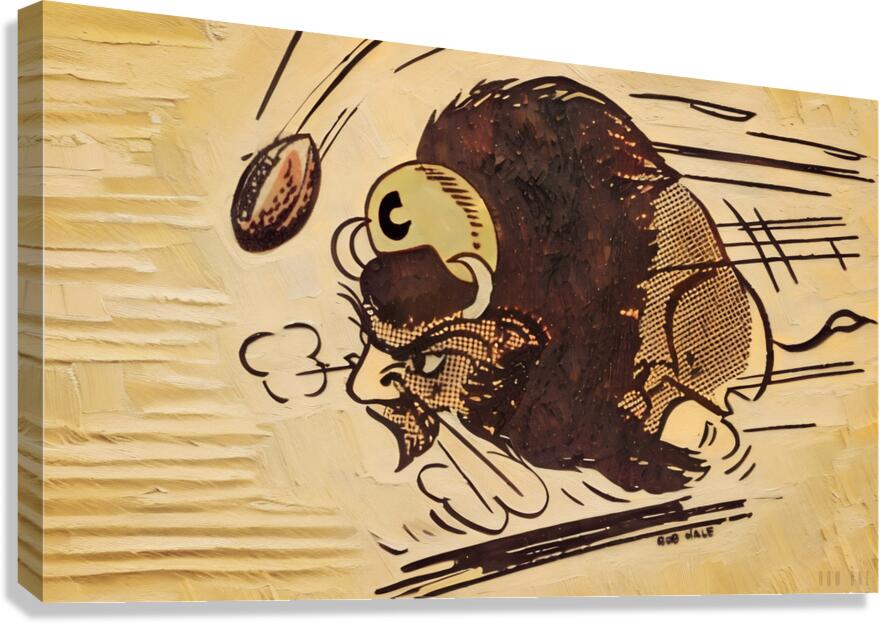 1957 Colorado Buffalo Art by Bob Hale Canvas Print