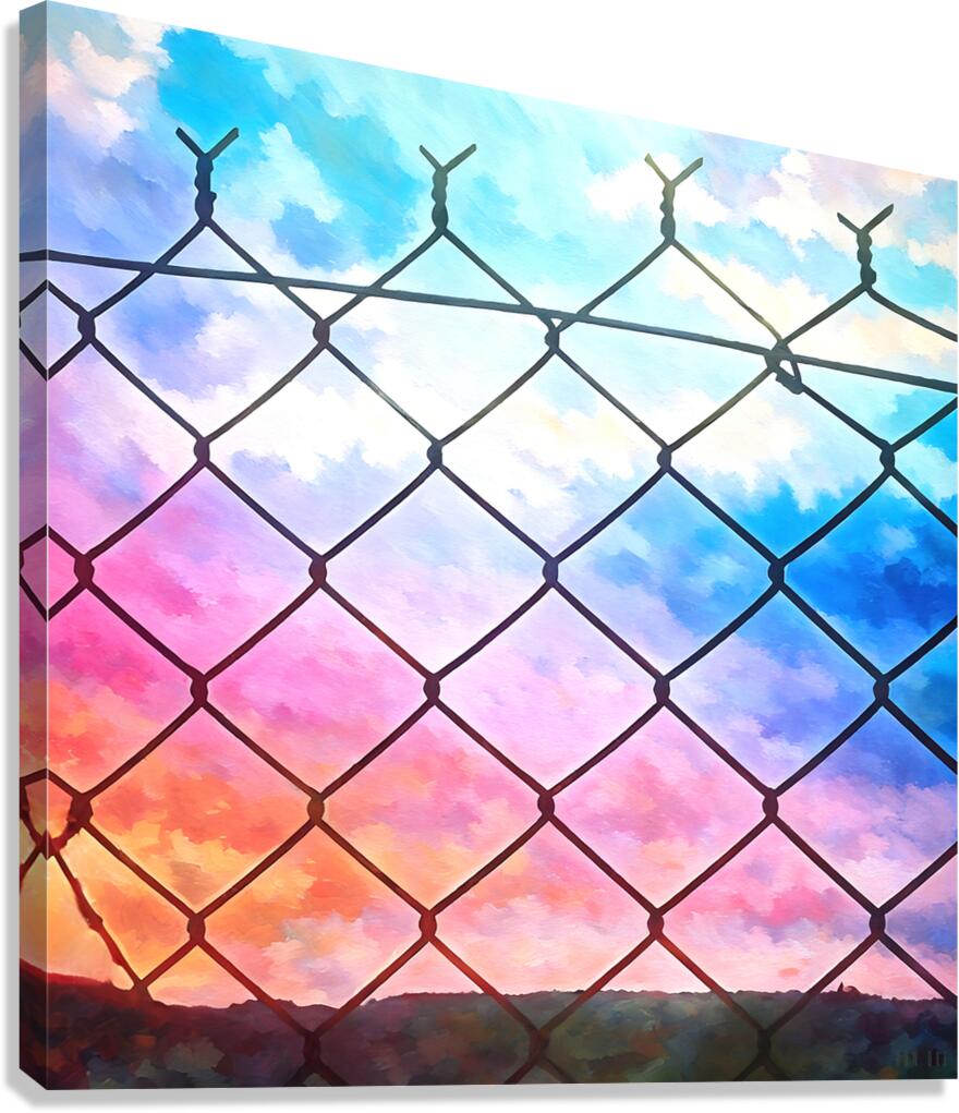 Through The Fence Canvas Print