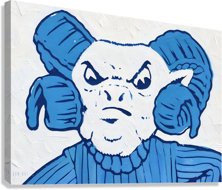 vintage 1950s rameses north carolina art Canvas Print