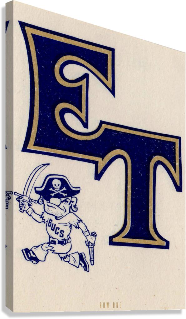 Vintage East Tennessee Bucs Art Canvas Print