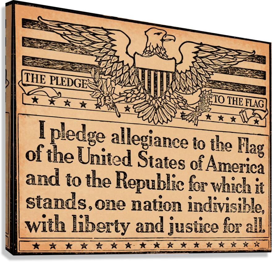 1944 Pledge of Allegiance Canvas Print