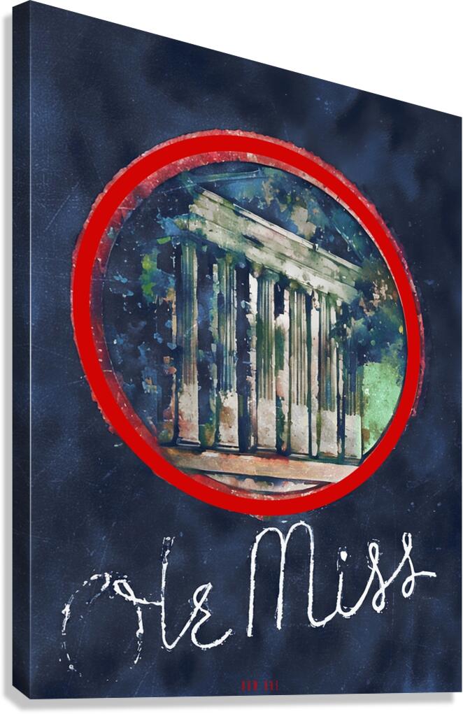 1930s Ole Miss Art Canvas Print