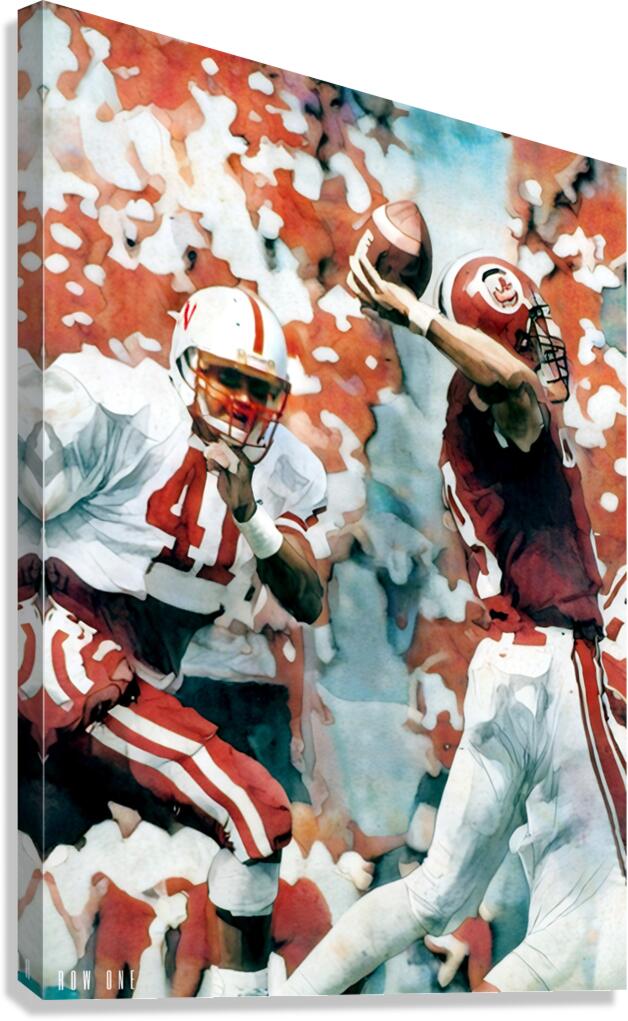 1986 Nebraska Football Art Canvas Print