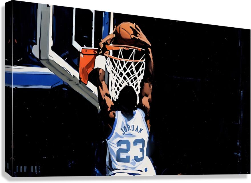 1984 Michael Jordan UNC Dunk Canvas Print
