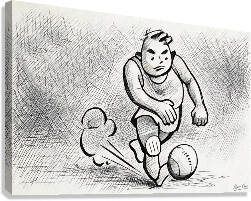 1952 Basketball Player Dribbling Canvas Print