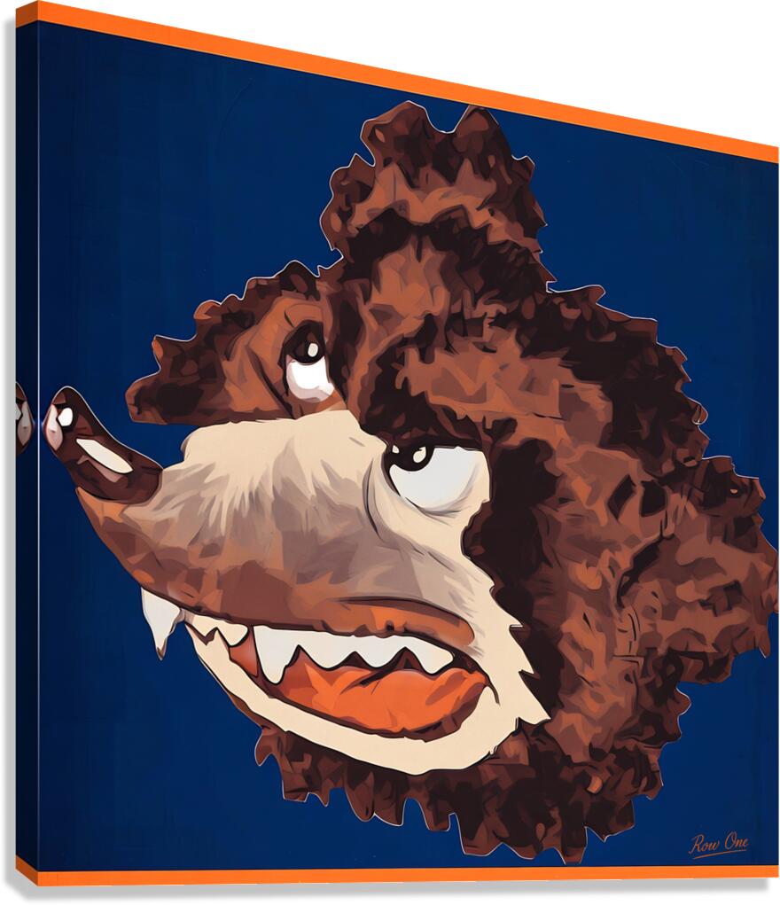 Chicago Bears Cartoon Art by Keefe Canvas Print