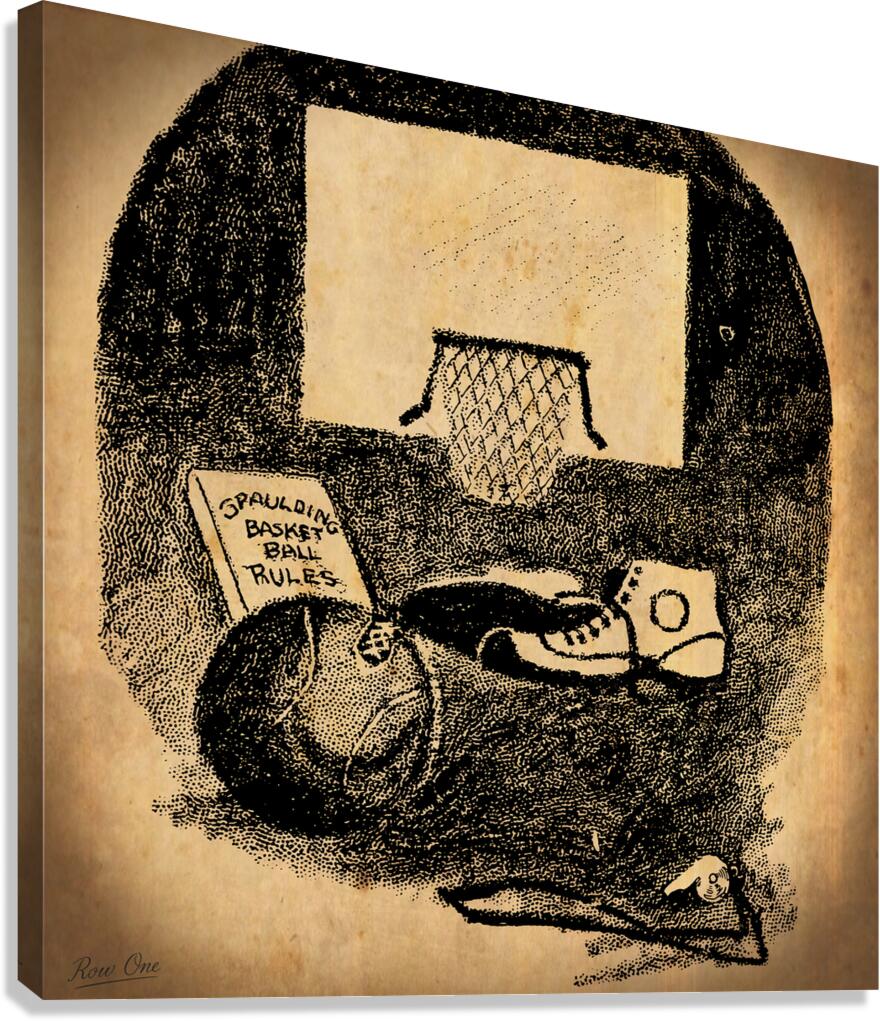 1922 basketball art remix  Canvas Print