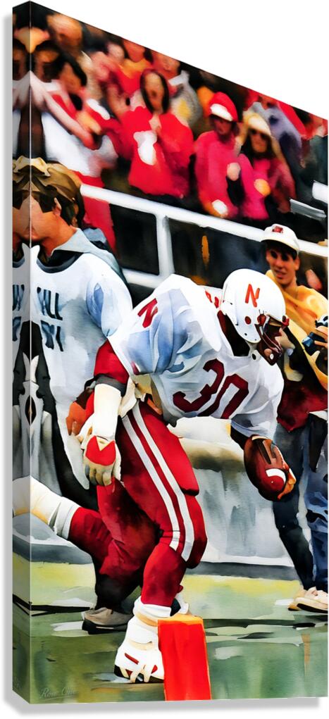 1983 Nebraska Touchdown Canvas Print