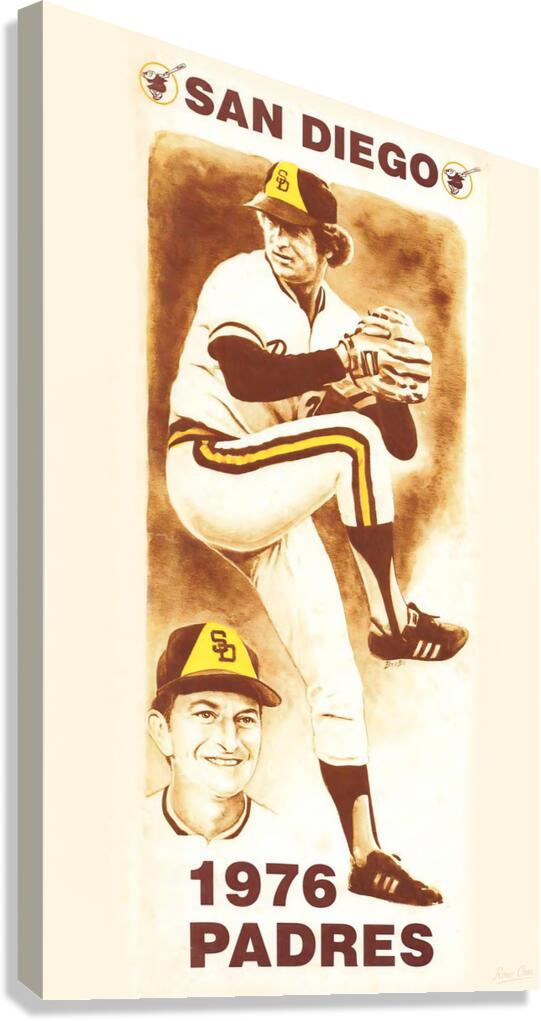 1976 San Diego Padres Art Canvas Print