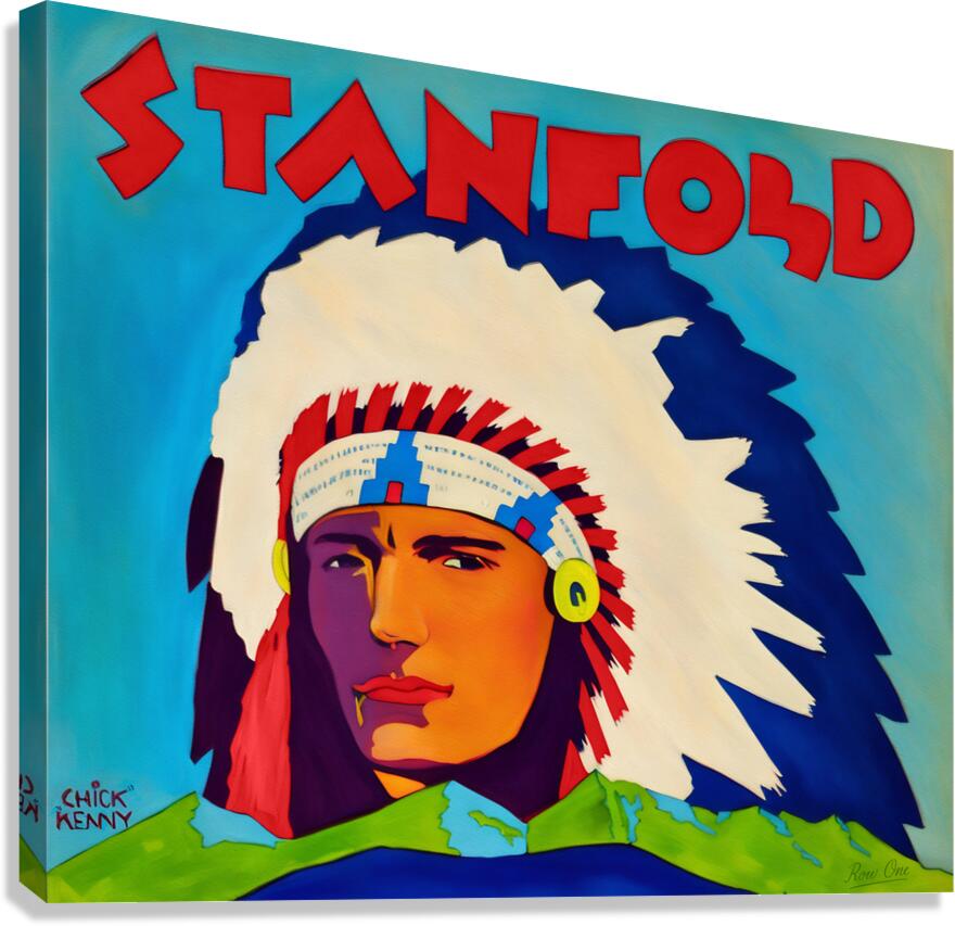 1932 Stanford Indians Art Canvas Print