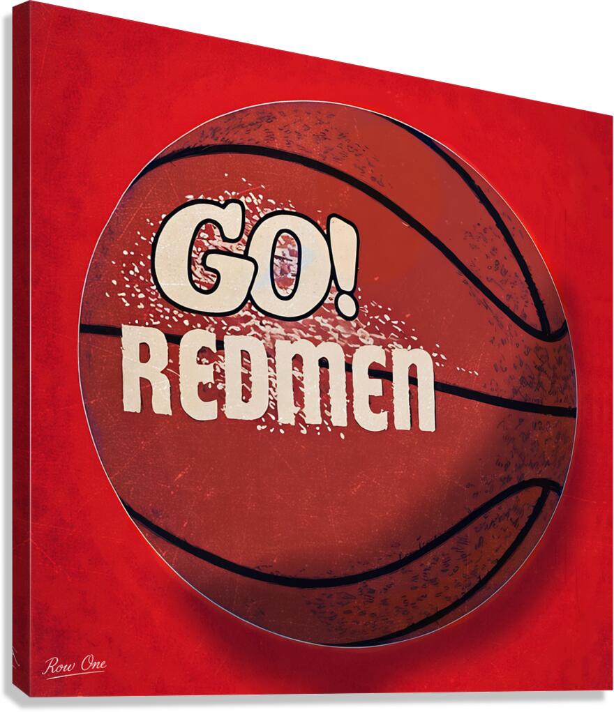 1980s St. Johns Redmen Basketball Art Canvas Print