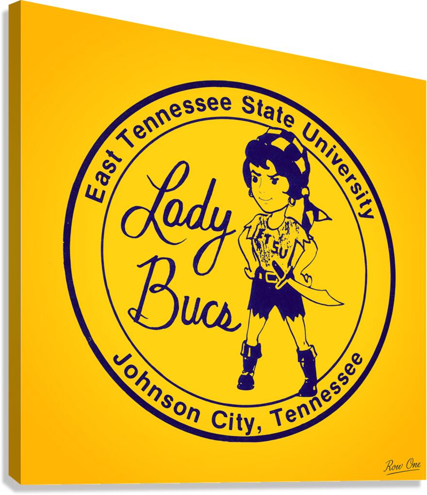 1980s ETSU Lady Bucs Art Canvas Print